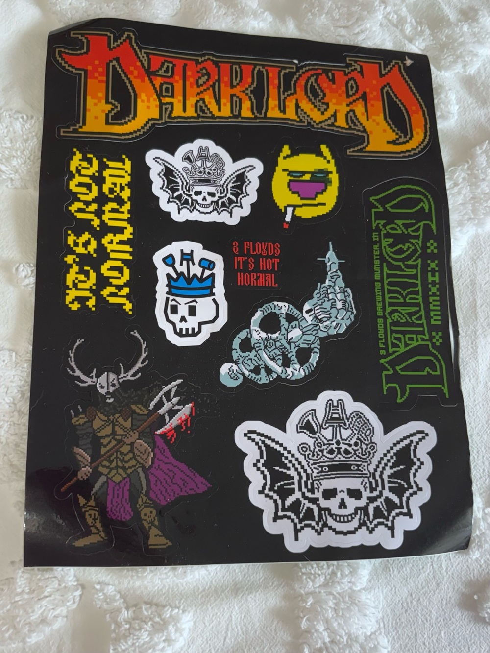 3 Floyds Dark Lord Day 2019 Sticker Sheet 10 Stickers Beer Brewery Rare